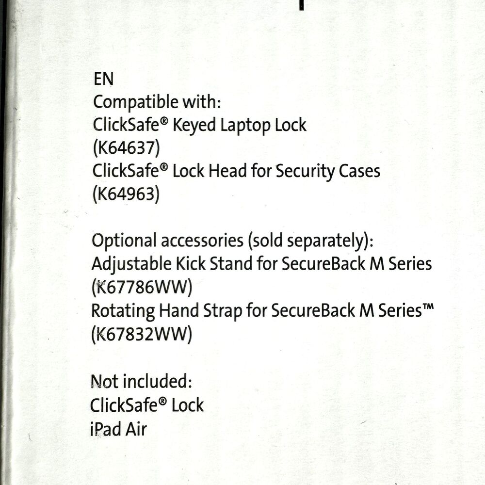 Kensington - SecureBack Enclosure for iPad Air & iPad Air 2 (K67772WW), Ret. $60 - Picture 4 of 7
